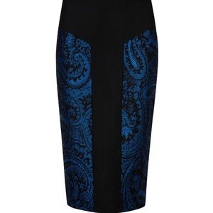 Ted Baker Jacquard Panel Pencil Skirt